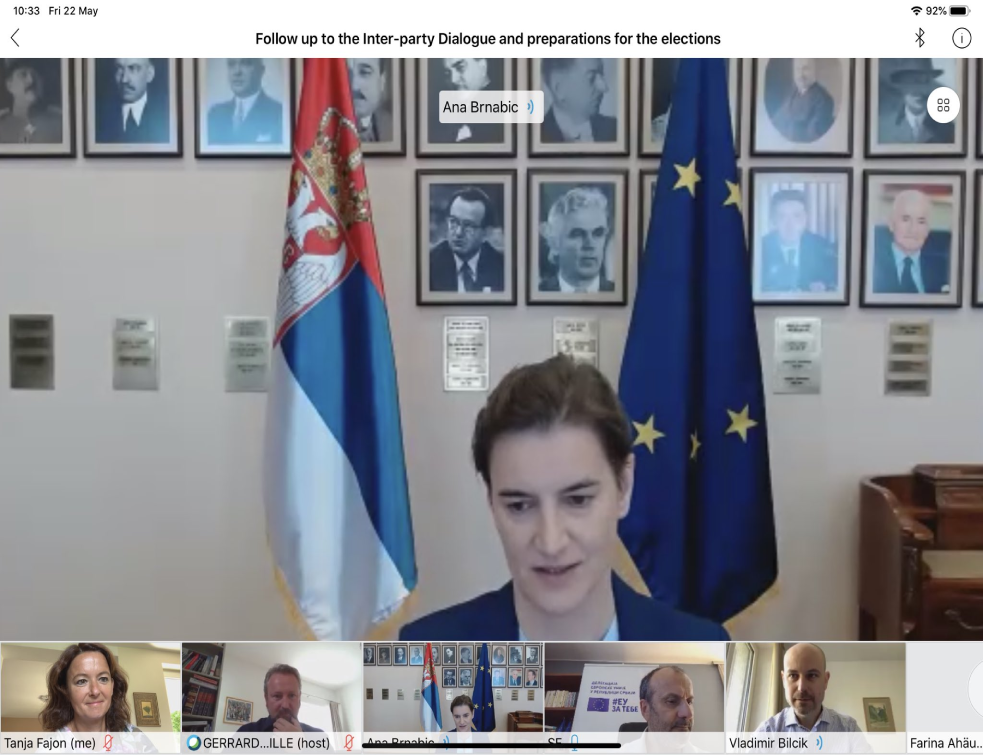 Evropski predstavnici i Ana Brnabić razgovarali o uslovima za slobodne izbore